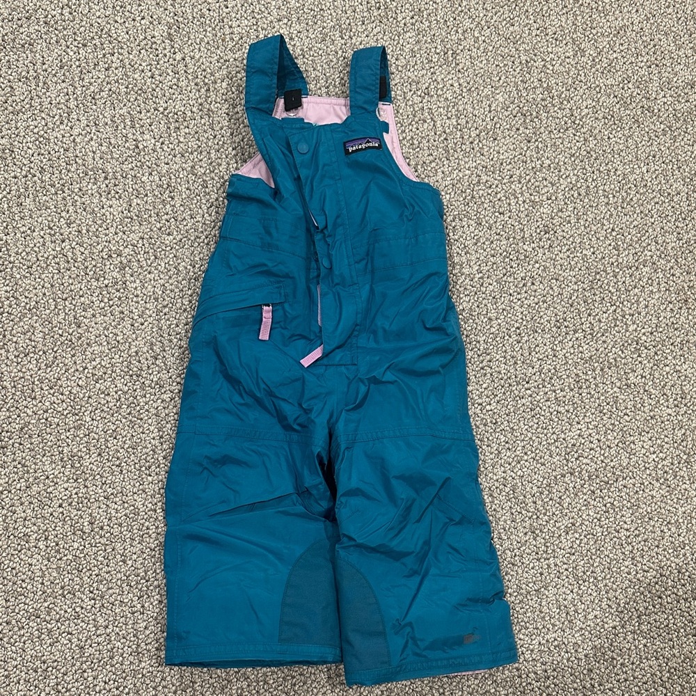 Patagonia Kids' Blue and Pink Overalls